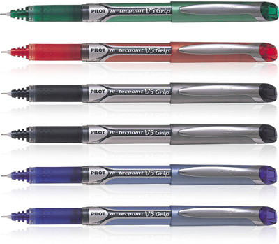 

Pilot Hi-tecpoint V5 Roller Ball Pen(Pack of 6)
