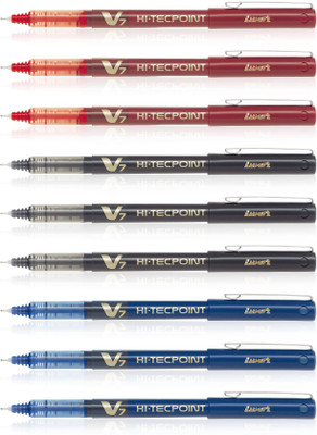 

Pilot Hi-Tecpoint V7 Roller Ball Pen(Pack of 9)