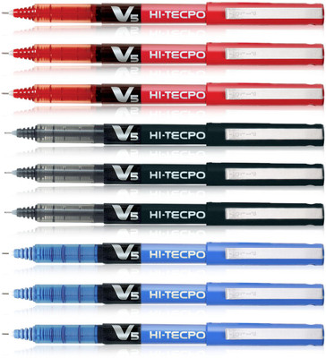 

Pilot Hi-tecpoint V5 Roller Ball Pen(Pack of 9)