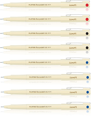PILOT Hi-tecpoint 05 Needle Point Roller Ball Pen(Pack of 8)
