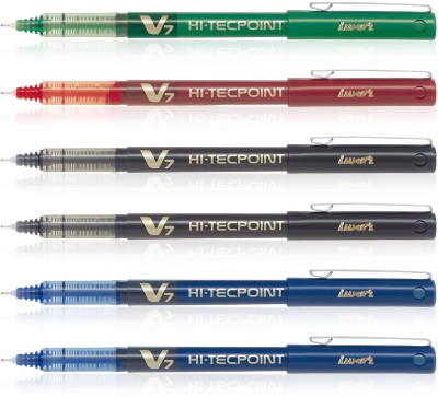 PILOT Hi-Tecpoint V7 Roller Ball Pen(Pack of 6)