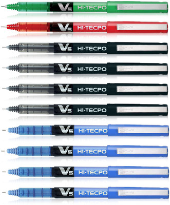 PILOT Hi-tecpoint V5 Roller Ball Pen(Pack of 10)