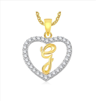 79 Off On Myki Stylish Alphabet G Letter Heart Locket With Chain For Men And Women Boys Girls Gold Plated Alloy Locket On Flipkart Paisawapas Com