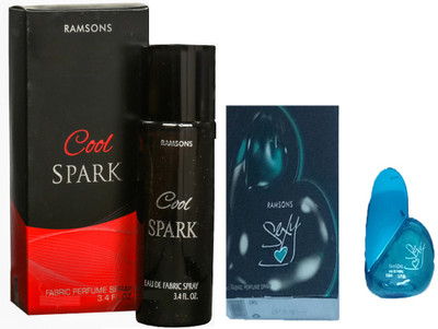 

RAMSONS COOL SPARK PERFUME 100 ML+GREEN SEXY HEART PERFUME 30 ML Eau de Parfum - 100 ml(For Men & Women)