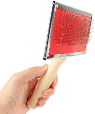 

W9 High Quality Pet Needle Cleaning Slicker Brush With Wooden Handle for Dogs and Cats-Large Slicker Brushes for Dog