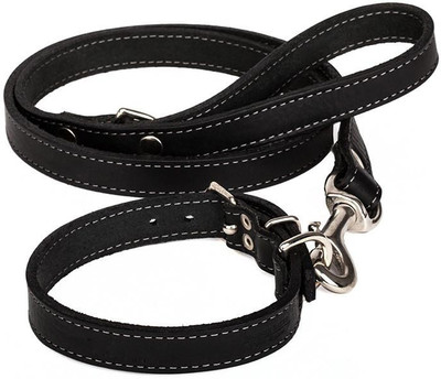 

Tradesk Black Leash with Collar Set for Dog 52 cm Dog Strap Leash(Black)