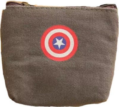 

Raleigh Captain America / Multipurpose Pouch/ Coin Pouch/ Birthday Return Gift Pouch(Grey)