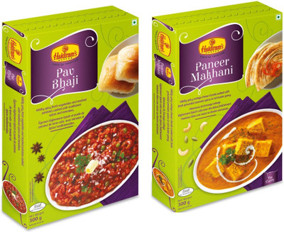 

Haldiram's Pav Bhaji and Paneer Makhani (Combo Pack) 600 g