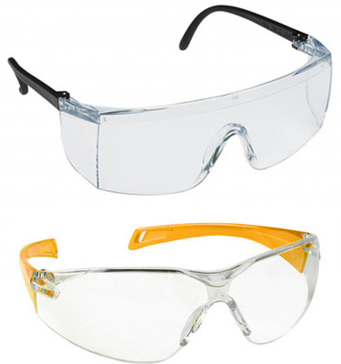 

Vezual 3M 1709 IN (1 Pcs) Dust Protective Eye Wear & Clear (1 Pcs) Scratch Ressistant Power Tool, Laboratory, Wood-working Safety Goggle(Free-size)