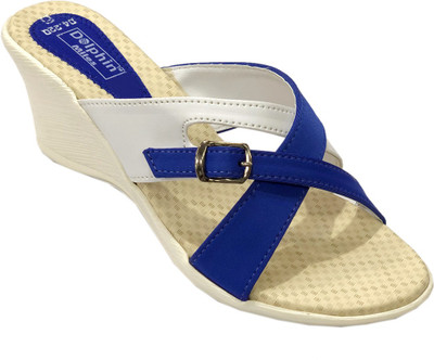 

Dolphin Miles Women Blue Wedges