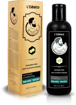 

L'Clasico Activated Charcoal Beard Wash(100 ml)