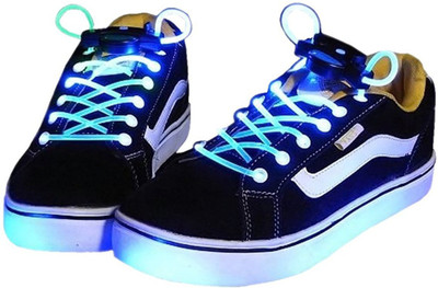 

DERMEIDA ™ LED Glow Light Up Shoe Laces available in multiple colors for running, children, party Shoe Lace(Multicolor Set of 2)