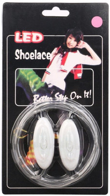 

DERMEIDA ™ Everlast LED Light Up Safety Activity Shoelaces Shoe Lace(Pink Set of 2)
