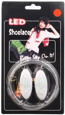 

DERMEIDA ® LED Shoelaces Shoes Laces Flash Light Up Glow Stick Strap Shoestring Disco Party Shoe Lace(Orange Set of 2)