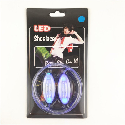 

DERMEIDA ® LED Light Up Shoelaces - Nylon Glow Shoes Laces with 3 Flashing Modes Cool Safety Accessories for Christmas Party Dancing Hip-hop Cycling Running Shoe Lace(Blue Set of 2)