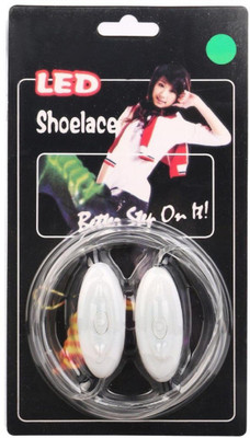 

DERMEIDA ™ Light Up Shoelaces, Doubletwo LED Colorful Battery Powered Lighting the Night Shoestring Led Shoelaces Shoe Lace(Green Set of 2)