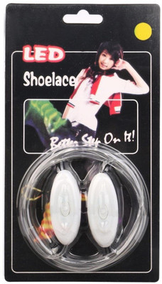 

DERMEIDA ® LED Luminous Shoelaces Light Night Safety Warning LED Flash Light For Running Shoe Lace(Yellow Set of 2)