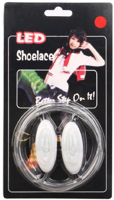 

DERMEIDA ® Flash LED Light Up Shoe Shoelaces Shoestring Shoe Lace(Red Set of 2)