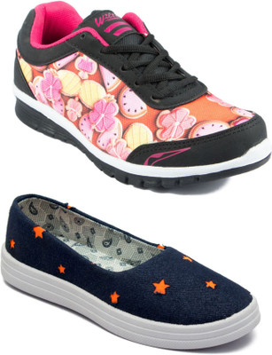 

Asian Women Casual & Running Shoes Combo Pack of 2 Casuals For Women(Multicolor