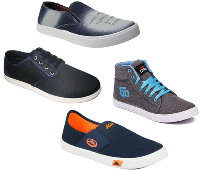 

Asian Men Casual & Running Shoes Combo Pack of 4 Casuals For Men(Multicolor