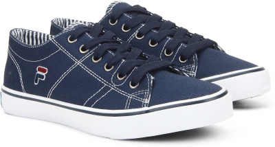 

Fila CALICO Canvas Shoes For Women(Navy, Nvy/wht