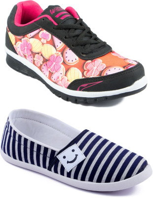 

Asian Women Casual & Running Shoes Combo Pack of 2 Casuals For Women(Multicolor