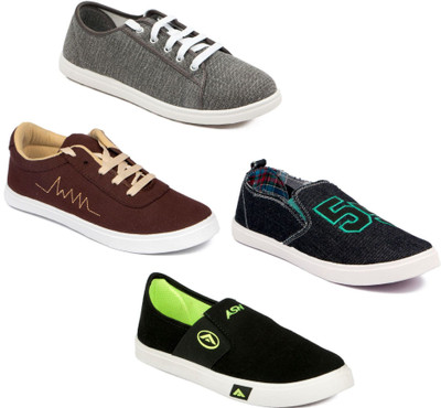 

Asian Men Casual & Running Shoes Combo Pack of 4 Casuals For Men(Multicolor