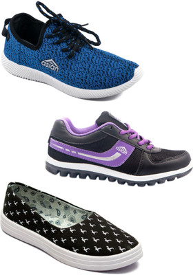 

Asian Women Casual & Running Shoes Combo Pack of 3 Casuals For Women(Multicolor
