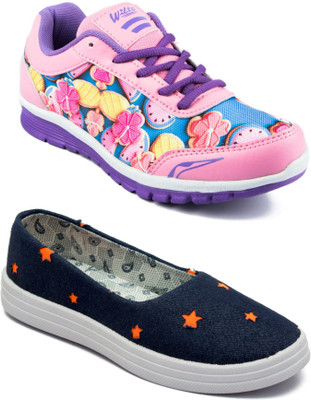 

Asian Women Casual & Running Shoes Combo Pack of 2 Casuals For Women(Multicolor