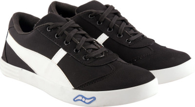 

WalkJump canvas shoes, casual shoes, sneakers, Casuals For Men(Black, White
