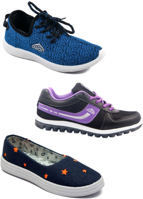 

Asian Women Casual & Running Shoes Combo Pack of 3 Casuals For Women(Multicolor