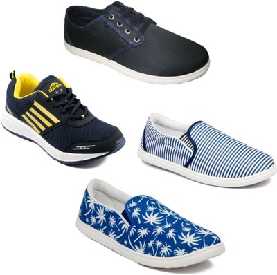 

Asian Men Casual & Running Shoes Combo Pack of 4 Casuals For Men(Multicolor