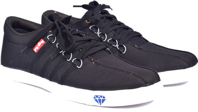 

Magichunt MH-0701-Black-Canvas Casuals For Men(Black