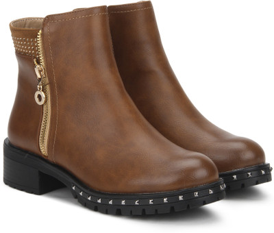 

Chemistry Boots For Women(Brown, Tan