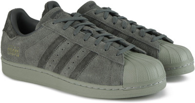 

ADIDAS ORIGINALS SUPERSTAR Sneakers For Men(Grey, Olive, Grefiv/utiblk/utiblk