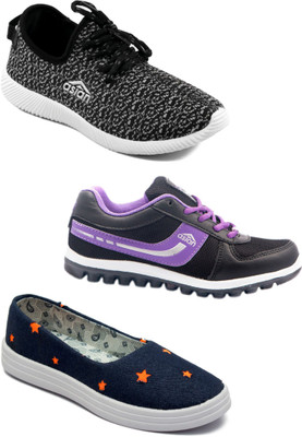 

Asian Women Casual & Running Shoes Combo Pack of 3 Casuals For Women(Multicolor