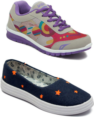 

Asian Women Casual & Running Shoes Combo Pack of 2 Casuals For Women(Multicolor