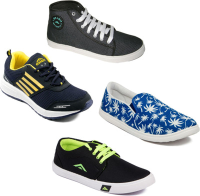

Asian Men Casual & Running Shoes Combo Pack of 4 Casuals For Men(Multicolor