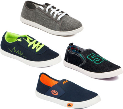 

Asian Men Casual & Running Shoes Combo Pack of 4 Casuals For Men(Multicolor