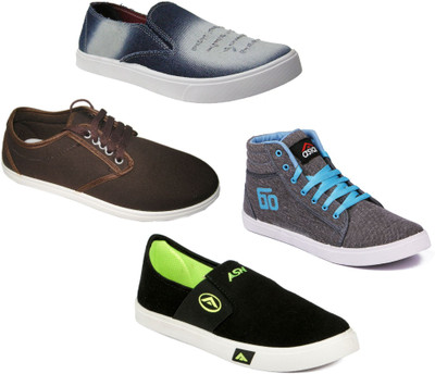 

Asian Men Casual & Running Shoes Combo Pack of 4 Casuals For Men(Multicolor