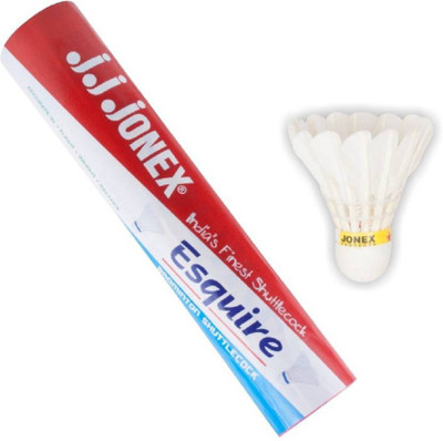 

Jonex ESQUIRE SHUTTLE COCK 001 Feather Shuttle - Multicolor(Medium, 77, Pack of 10)