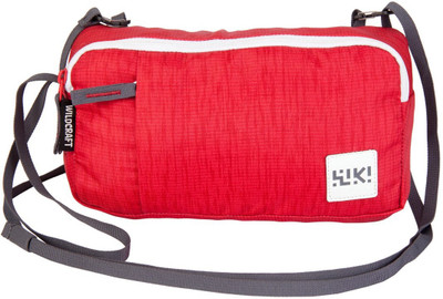 Wildcraft Women Casual Red, Grey Polyester Sling Bag, Grey;red
