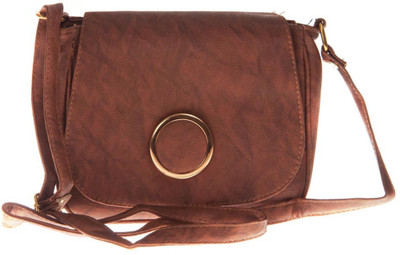 

Aliado Women Casual Brown Leatherette Sling Bag