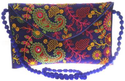 

Aliado Women Casual Blue Cotton Sling Bag