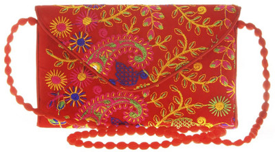 

Aliado Women Casual Red Cotton Sling Bag