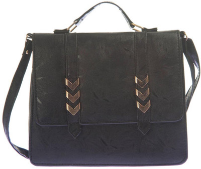 

Aliado Women Casual Black Leatherette Sling Bag