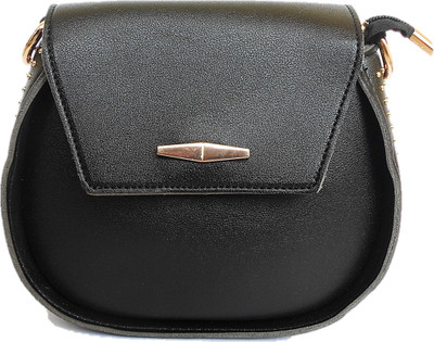 

MacRaiL Women Casual Black PU Sling Bag