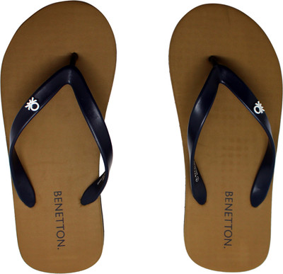 

United Colors of Benetton Navy & Olive Flip-Flops Slippers, Nvy-olv