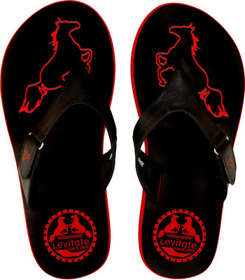 

Levitate HORSE Flip Flops, Black red