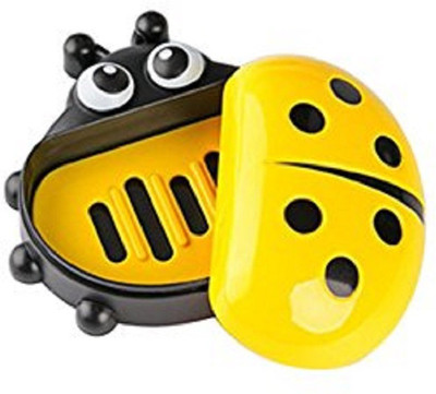 

ShopAis Lady Bug soap dish cartoon dish funky soap dish for kids.Cartoon Lady Bug Plastic Holder Dish Soap Box(Yellow)